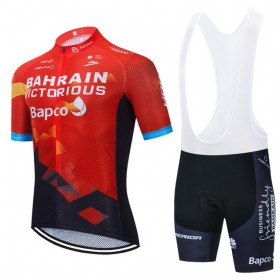 Tenue Maillot + Cuissard à Bretelles 2021 Team Bahrain Victorious N001